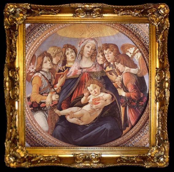 framed  Sandro Botticelli Our Lady of the eight sub-angel, ta009-2